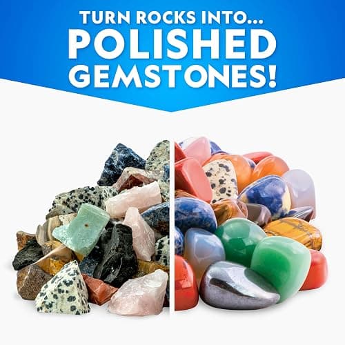 NATIONAL GEOGRAPHIC Rock Tumbler Grit & Media Refill Kit – Rock Polishing Supplies Kit, 4-Stage Silicon Carbide Bulk Grit, 1.5 Pounds of Ceramic Pellets, Stone Tumbling & GemFoam Polishing Media thumbnail 4
