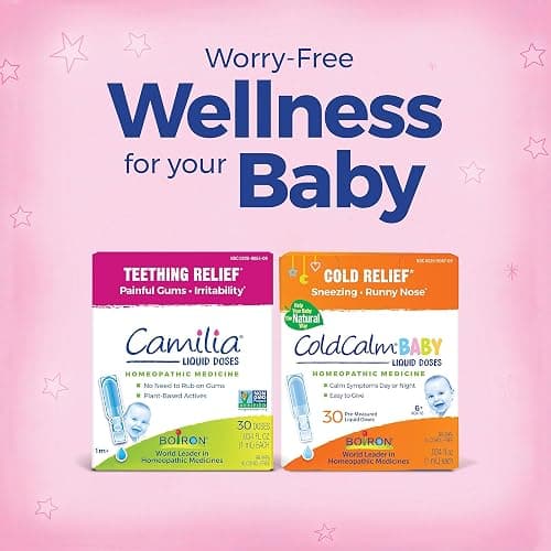 Boiron Camilia Teething Drops for Daytime and Nighttime Relief of Painful or Swollen Gums and Irritability in Babies - 60 Count thumbnail 8