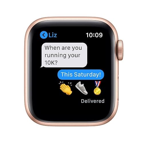 Apple Watch Series 6 (GPS, 40mm) - Gold Aluminum Case with Pink Sand Sport Band (Renewed) thumbnail 5