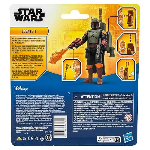STAR WARS Epic Hero Series Boba Fett 4-Inch Deluxe Action Figure & 4 Accessories, Toys for 4 Year Old Boys and Girls & Up thumbnail 5