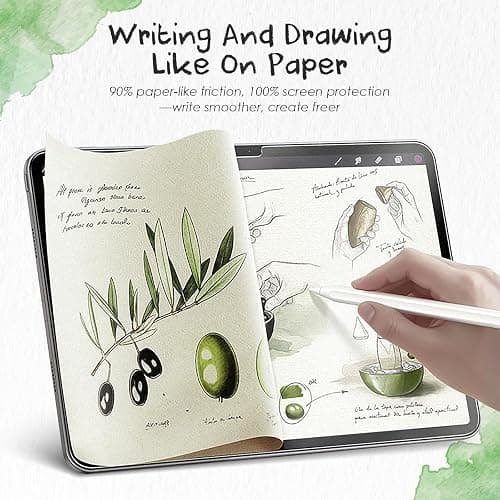 PandaShield 2-Pack Paper-feel Screen Protector Easy-Installation Box for iPad 11th/10th Gen. A16 (11/10.9 Inch, 2025/2022),Matte,Write like on Paper,Bubble Free,Scratch Resistant,Apple Pencil Support thumbnail 4