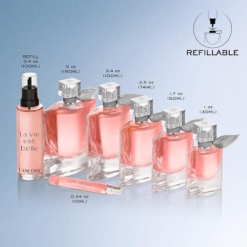 Lancôme La Vie Est Belle Eau de Parfum - Long Lasting Fragrance with Notes of Iris, Earthy Patchouli, Warm Vanilla & Spun Sugar - Floral & Sweet Women's Perfume thumbnail 4