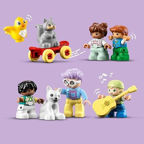 LEGO DUPLO 3in1 Tree House 10993 Creative Building Toy for Toddlers, Includes 8 Figures for Teaching Social Skills, Playing Together and Group Play, Great Birthday Gift for Kids thumbnail 4