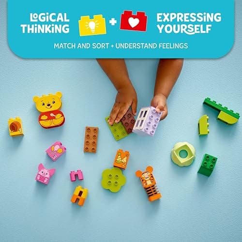 LEGO DUPLO Disney Winnie The Pooh’s Birthday Party Building Set - Baby Toy for 18 Months and Up - Sensory Toys to Inspire Imaginative Play - Building Blocks for Toddlers 1-3 - 10457 thumbnail 3