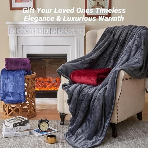 DANENOSA Electric Heated Blanket Queen Size 84''x90'' Soft Flannel & Sherpa Electric Blanket with 10 Heating Levels, Automatically Shut Down After 8h with Overheat Protection Machine Washable thumbnail 7