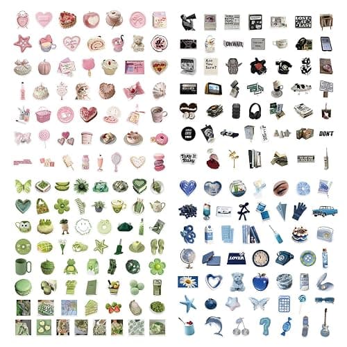 400 PCS Cute Stickers,Aesthetic Motivational and Inspirational Stickers for Adults, Teens, Laptops, Water Bottles, Journals, INS Style Summer Sticker for Journaling, Planners and Scrapbooks thumbnail 5