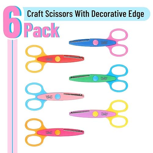 Mr. Pen Craft Scissors - Decorative Edge, 6 Pack, Zig Zag, Scrapbooking, Fancy, Pattern, Design thumbnail 3