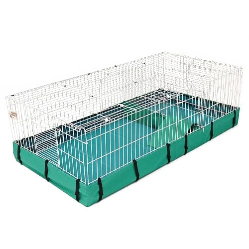 MidWest Homes for Pets Guinea Habitat Plus Cage, Includes Divider Panel and Hinged Top, Washable PVC Canvas Bottom, Expandable Small Animal Cage for Guinea Pigs, 171GHP - Image 1