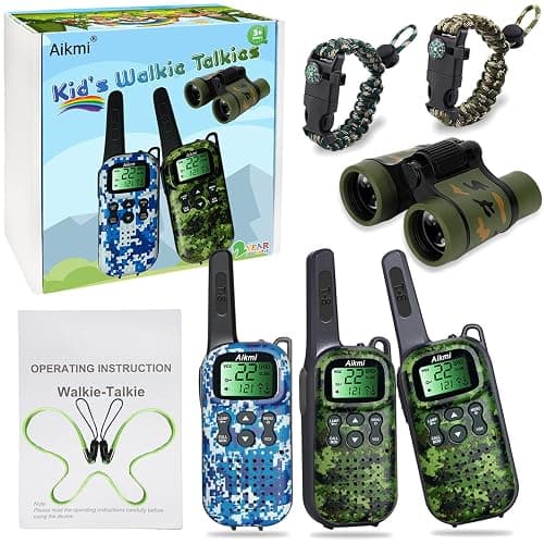 Walkie Talkies for Kids Toys Boys Gifts Aged 5+ Long Range 2 Way Radio for Camping Hunting Hiking Outdoor Game 6 7 8 9 10 Year Old Birthday Present for Kids thumbnail 7