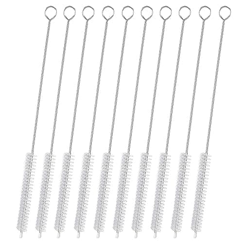 Straw Cleaner Brush for Stanley Extra Long 12 inch, Extra Wide 12mm diam Straw Brushes for 40/30/20 oz Stanley Mug, Straw Cleaning Brush for Tubes, Water Cup, Extra Long Straw Brush Set 10 Pack - Image 1