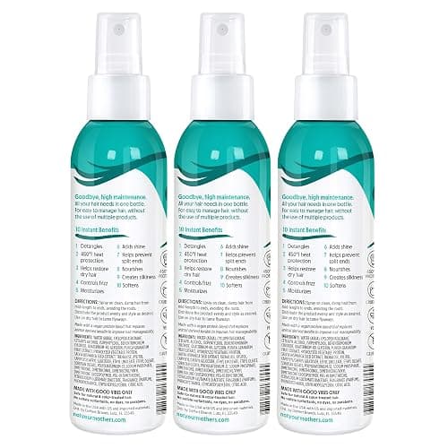 Not Your Mother's All Eyes On Me 10-in-1 Hair Perfector, Adds Shine, 3 Pack | 6 fl oz Each - Heat Protectant for Hair - Moisturizing Detangler Spray and Frizz Control - Berry Vanilla Scent thumbnail 8