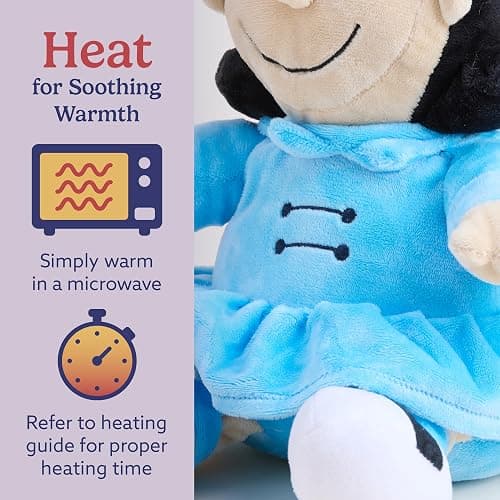 warmies x Peanuts, Lucy, Microwavable & Weighted Stuffed Animals | Cooling Comfort, 2-3 Hr Freezer Chill, Microwavable 90 Sec Warmth, Scented with Calming French Lavender, Weighted Grain Fill thumbnail 4