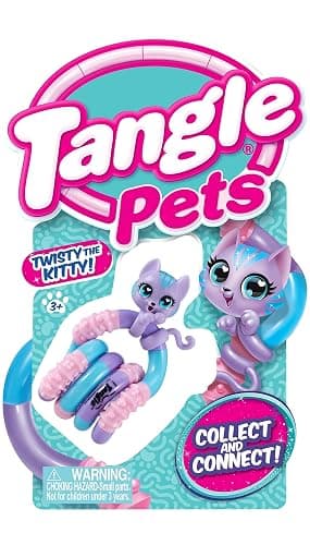 Tangle Jr. Pets 2-Pack Kitty and Bunny - Tangle Fidget Pets Fidget Toys - Fidget Toy Gift - Fidgets for School - Cute fidgets for girls - kitty character fidget and bunny character fidget thumbnail 5