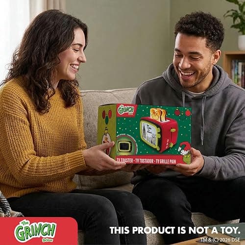 Uncanny Brands Dr. Seuss How the Grinch TV Toaster, 2-Slice Holiday Breakfast Gift, Grinch Face Toast Design thumbnail 8