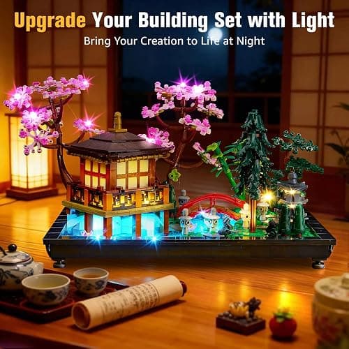 BrickSoul LED Light Up Kit Compatible with Lego Tranquil Garden 10315 Building Set, Upgrade Design Lighting Accessories for Detailed Japanese Zen Garden, Gift for Lego Fans, Not Included 10315 Model thumbnail 5