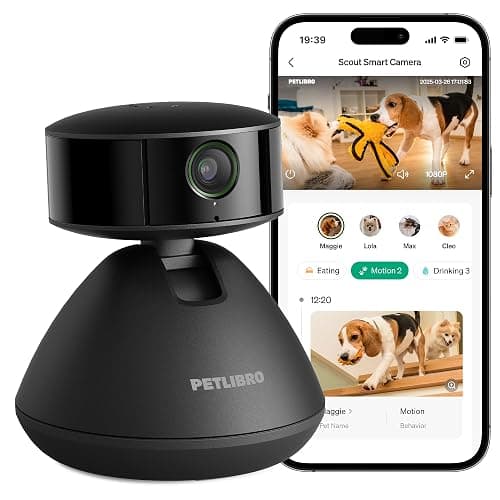 PETLIBRO AI Pet Camera Indoor with Phone App, 360° Auto Tracking Dog Camera Multi-Pet Recognition & AI Day Summary, 1080p Cat Camera Night Vision, 2-Way Talk WiFi Cam Pet with 2.4G/5G - Image 1