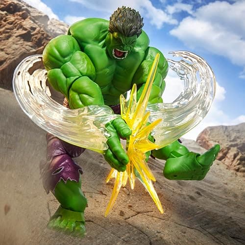 Marvel Legends Maximum Series Hulk, Deluxe Hulk Comics Collectible 6-Inch Scale Action Figure with Incredible Articulation and Smashing Accessories thumbnail 6