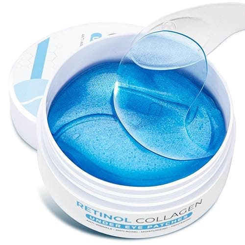 Eye Patches for Puffy Eyes 60 Pcs, 24k Gold Under Eye Patches for Dark Circles and Puffiness, Under Eye Mask Patches for Wrinkles, Dark Circles Under Eye Bags Treatment For Women And Men - Image 1