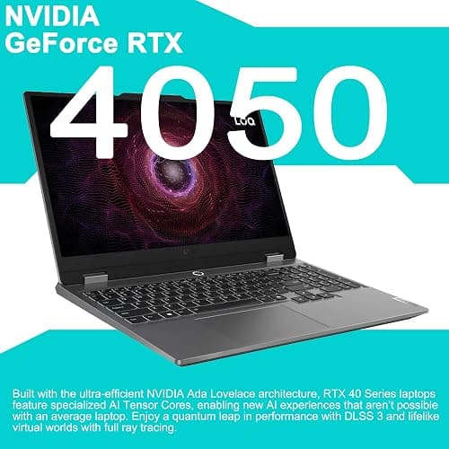Lenovo LOQ Gaming Laptop 15.6" FHD 144Hz (100% sRGB G-SYNC) AMD Quad-core Ryzen 5 7235HS 32GB DDR5 1TB SSD GeForce RTX 4050 Backlit Nahimic Privacy Camera Rapid Charge Win11Pro w/ICP Hub thumbnail 5