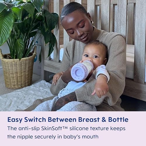 MAM Newborn Essentials Matte Feeding Set with Easy Start Anti-Colic Bottles 5oz, Self-Sterilizing, 0-3 Months Pacifiers and Skinsoft Silicone Nipples, Baby Gift, 10 Pieces thumbnail 7