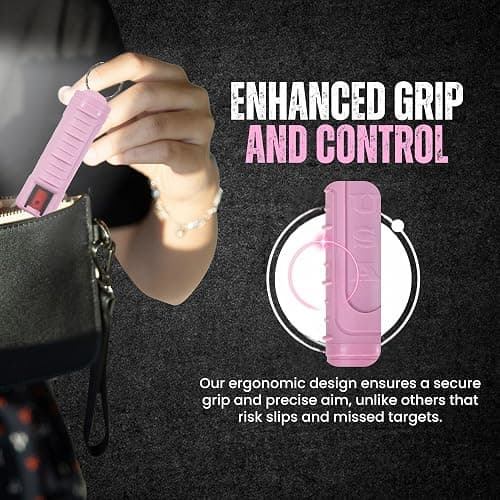Police Magnum Keychain Pepper Spray Self Defense Belt Clip Holder - 1 Pack Tactical Maximum Strength OC with Dye - Small Case Safety Key Chain for Women & Men - Made in The USA thumbnail 4