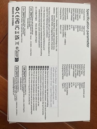 RF Remote Control Page Turner for Kindle Paperwhite Oasis eReaders Kobo,Camera Video Recording Remote Triggers, Page Turner for ipad Tablets Reading Novels Comics(Black) thumbnail 8