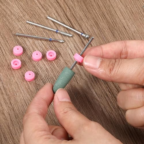 20 Pcs Nail Drill Dust Guard for 3/32" Drill Electric Nail Filer Silicone Dust Guard Nail-Art Tools (Pink) thumbnail 7