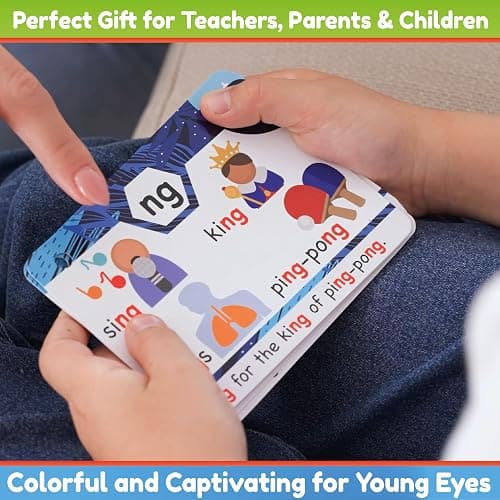 THE BAMBINO TREE Phonics Flash Cards - Learn to Read in 20 Phonic Stages - Education for Kids Ages 4-8 Kindergarten 1st 2nd Grade thumbnail 8