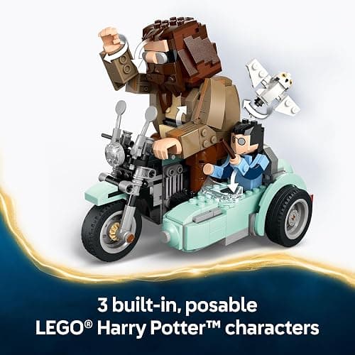 LEGO Harry Potter Hagrid & Harry's Motorcycle Ride Building Toy - Kids Motorcycle Toy for Boys and Girls, Harry Potter Fans, Ages 9+ - Gift Idea for Birthdays - 76443 thumbnail 4