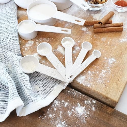 Beille Cream Wheat Straw Measuring Cups Spoons Set Cooking Baking Tools 10pc thumbnail 5