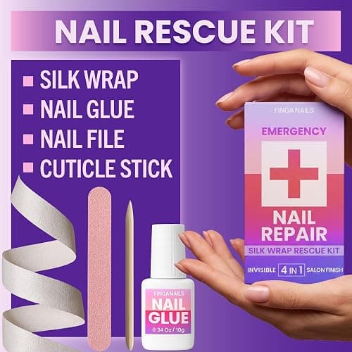 Nail Repair Kit – Fix Broken or Damaged Nails with Silk Wrap, Glue & File – Nail Repair Kit For Broken Natural Nails - Video & Written Instructions Included thumbnail 6