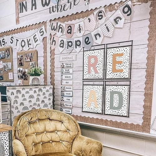 PLKMN Classroom Decor, Boho Classroom Must Haves Homeschool Decor Set of 4, Reading Nook Read Signs for Library Kindergarten 8x10 (Unframed) thumbnail 5