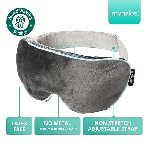 MyHalos® Heated Eye Mask for Dry Eyes - Steam Warm Compress for Eyes - Remove Styes, Chalazion Therapy Warming and Heating Pad Hot Compress - Moist Heat Mask for Blepharitis & MGD - FSA|HSA Eligible thumbnail 7