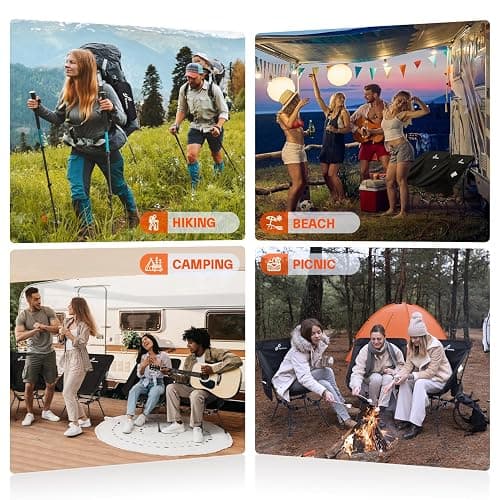 Sportneer Heated Chairs Outdoor Sports: Heated Camping Chair with USB Plug & 3 Heating Levels - Portable & Compact Heated Chair for Backpacking, Camping, Lawn, Picnic, Travel (Power Bank Not Included) thumbnail 9