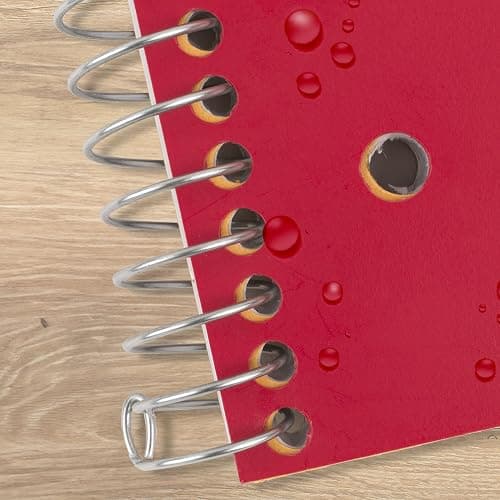 Five Star Spiral Notebook + Study App, 1 Subject, Graph Ruled Paper, 8-1/2" x 11", 100 Sheets, Fights Ink Bleed, Water Resistant Cover, Fire Red (620000D) thumbnail 6