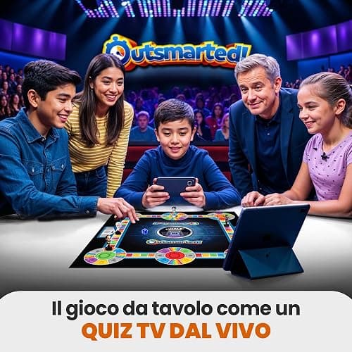 Outsmarted Ultimate Edition – 10 entusiasmanti categorie bonus | Bambini, ragazzi e adulti | Per le serate di gioco in famiglia e con gli amici | 2–24 giocatori | Età +8 | +10.000 domande thumbnail 2
