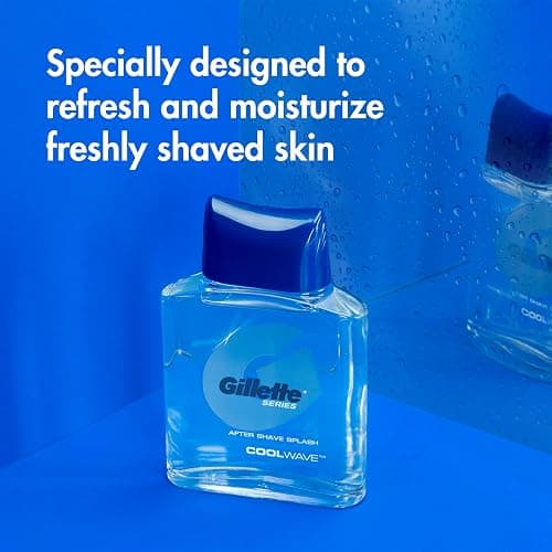 Gillette Series Cool Wave After Shave, Aftershave for Men, After Shave Cologne Men, 3.3 fl oz, 100 ml, After Shave Lotion for Men, Post Shave Balm Men, Aftershave, Mens Aftershave, Aftershave Balm thumbnail 4