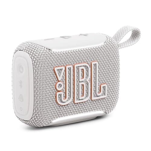 JBL Go 5 - Ultra-Portable Waterproof & Drop-Proof Speaker with JBL Legendary Sound & Ambient Edge Lighting, AirTouch Instant Stereo Pairing or Link Multiple Compatible Speakers via Auracast™ (White) - Image 1