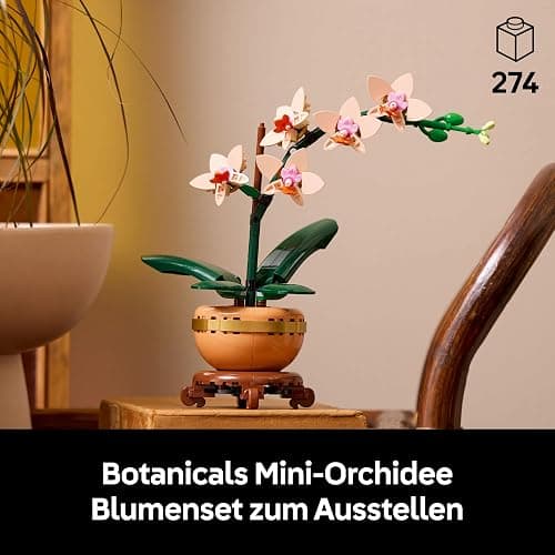 LEGO Botanicals Mini Orchid - Artificial Flowers Building Set for Adults - Indoor Plant w/a Terracotta Style Flowerpot - Home Decor Gift for Women - Valentine's Day Treat - 10343 thumbnail 4