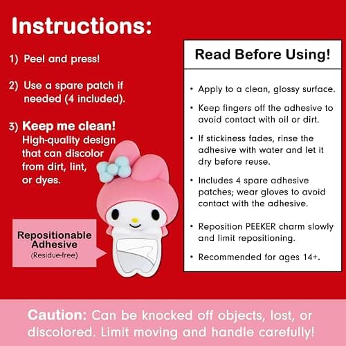 Sonix x Sanrio Hello Kitty & Friends Peekers - Pastel Series Blind Box - Adhesive Decorative Mini Figures - Includes Hello Kitty, My Melody, Kuromi, Little Twin Stars, or Mystery Character thumbnail 5
