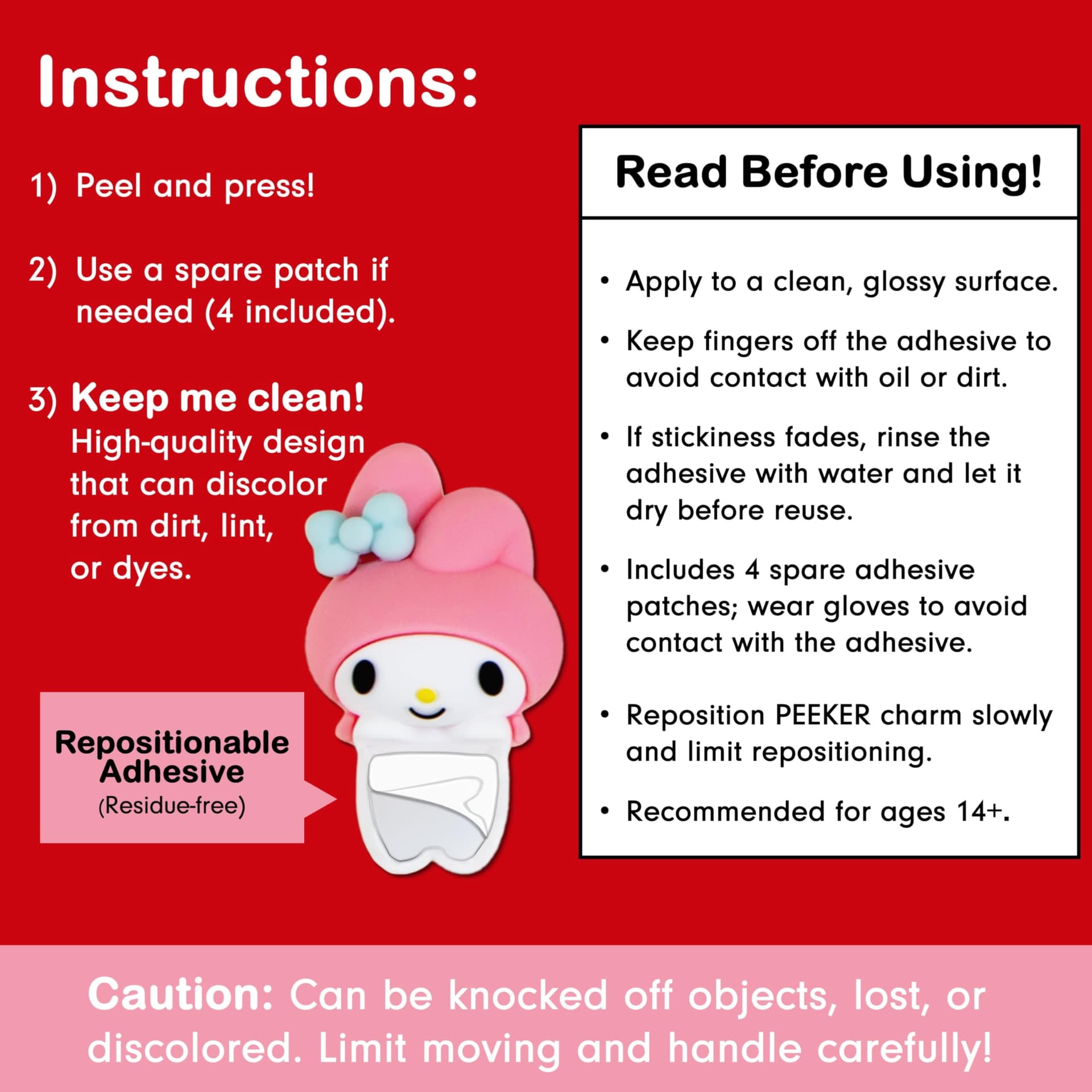 Sonix x Sanrio Hello Kitty & Friends Peekers - Pastel Series Blind Box - Adhesive Decorative Mini Figures - Includes Hello Kitty, My Melody, Kuromi, Little Twin Stars, or Mystery Character thumbnail 5