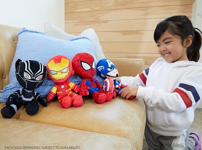 Marvel Plush Character Figure, 8-inch Ironman Super Hero Soft Doll in Fun-to-Touch Fabrics, Collectible Gift for Kids & Fans Ages 3 Years Old & Up thumbnail 4