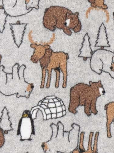 Simple Joys by Carter's baby-boys Loose-Fit Flame Resistant Fleece Footed Pajamas thumbnail 4