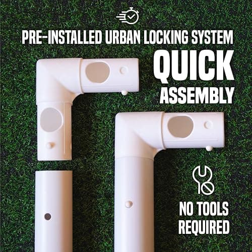 FLICK Match Grade Soccer Goal | All Weather, Ultra Thick Goal Post | 6 x 4ft or 12 x 6ft | Easy Assembly | Backyards or Clubs thumbnail 6