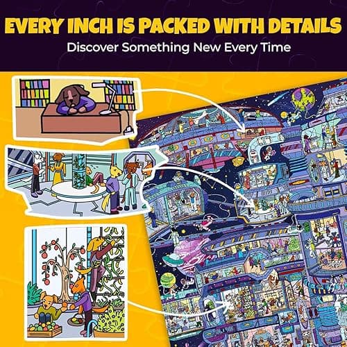 QUOKKA 1000 Piece Jigsaw Puzzle for Adults Galactic Tails – Premium Box Packaging with Extra Fun Challenges - Stunning Galaxy Dog Puzzle - Perfect for Relaxation & Creativity & Gift Giving thumbnail 5