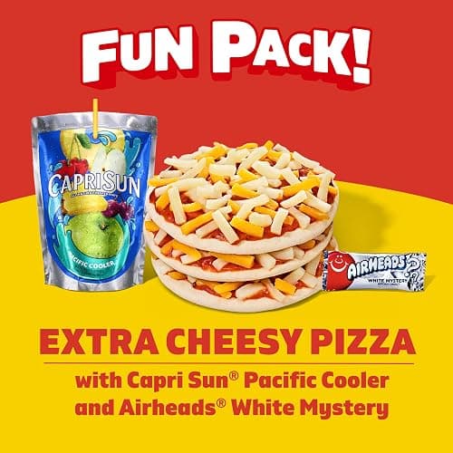 Lunchables Extra Cheesy Pizza with Capri Sun Pacific Cooler & Airheads White Mystery Fun Pack, 4.6 oz & 6 fl oz Package thumbnail 5