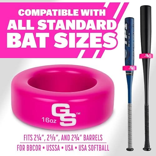 GoSports Baseball and Softball Bat Weight – 16 oz Bat Donut for Youth and Adult, Baseball & Softball Bat Accessories thumbnail 5