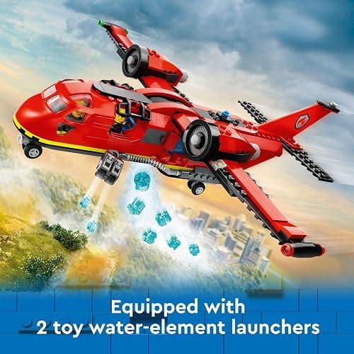 LEGO City Fire Rescue Plane Toy - Building Blocks Playset for Boys & Girls, Ages 6+ - Pretend Play for Role Play for Kids - Gift for Christmas - 60413 thumbnail 4