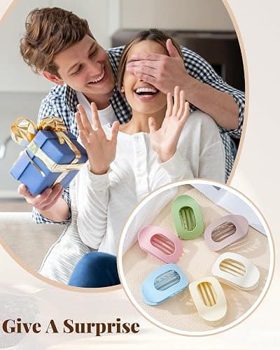Secroma 6 PCS Flat Hair Clips for Women, French Medium Non Slip Claw Clips | Minimalist Matte Design with Strong Grip for Thick Thin Hair, Keeps Hair Secure for Low Buns, Updos and Everyday Styling thumbnail 8