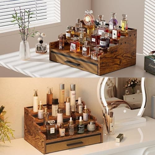 Yuzehuaza Men's Cologne Water Organizer Cologne Holder Dresser Perfume Organizer thumbnail 8